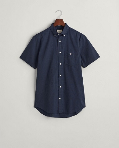 GANT Reg Cotton Linen SS Shirt